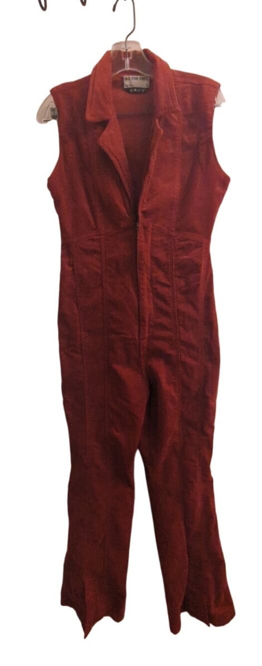 Stunning Free People Rust Flare Jumpsuit - NWT, Size S